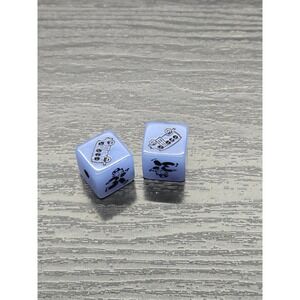 Monopoly Replacement Dice Pair Light Blue‎ Specialty Dice